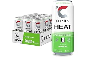 CELSIUS HEAT Performance Energy Drink: Igniting Your Inner Fire with Cherry Lime