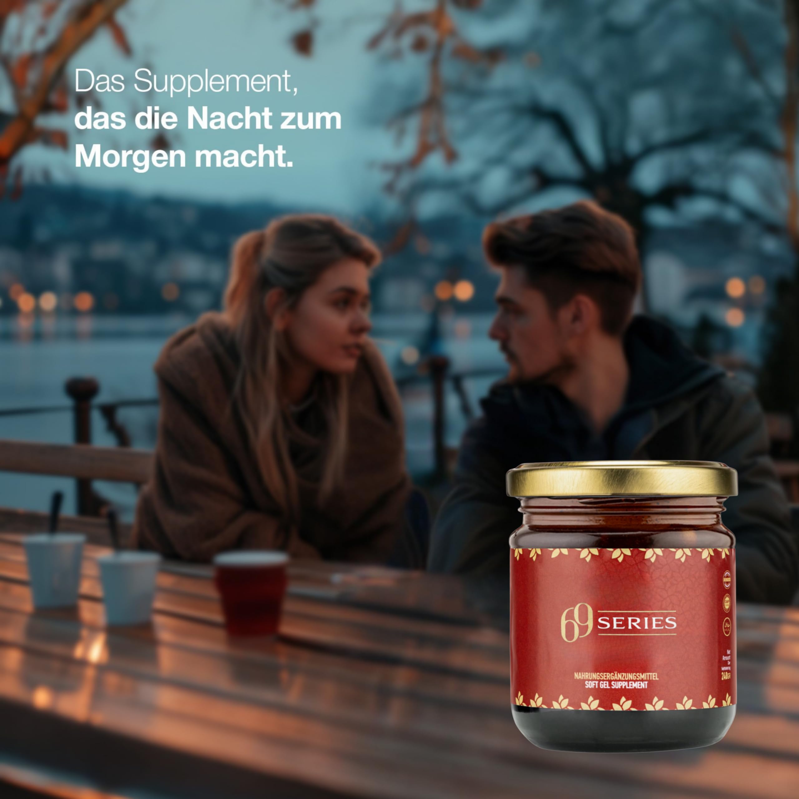 Series69 Maca Ginseng Macun Herbal Gel HOCHDOSIERT, Stärkere Formel für Männer Sofortwirkung 240gr (1 Stück)