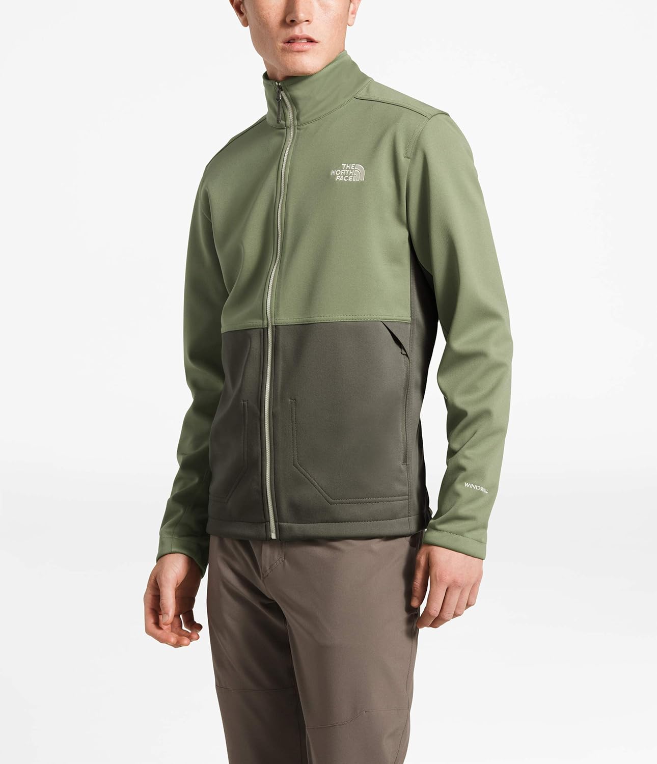THE NORTH FACE Men's Apex Canyonwall Jacket, Four Leaf Clover/New Taupe Green, Large
