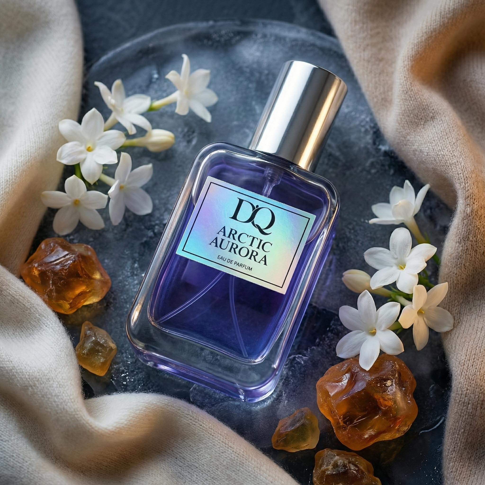 D’QAR Arctic Aurora | Eau de Parfum Damen – Blumig-orientalischer Damenduft mit arabischem Jasmin, Cashmeran & Ambra – Elegant, sinnlich & langanhaltend – 50 ml