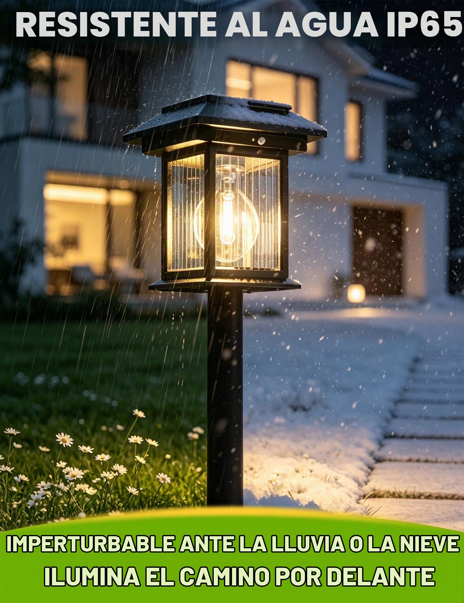 4 Piezas Luces Solares Exterior Jardín con Sensor de Movimiento, Carga USB | 3000k Luces Solares Jardin IP65, 3 Modos, Para Camino, Pared, Valla, Patio, Balcón, 3 en 1 Para Suelo, Pared o Colgante
