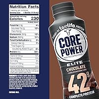 Vista 2 de Core Power Elite - Batido con alto contenido proteico (42 g), sabor a chocolate, 14 fl oz