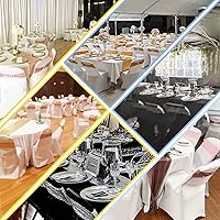 Vista 7 de 50 Piezas Bandas para Sillas con Lentejuelas Bandas Elásticas para Sillas Verde Oscuro Lazos de Spandex Poliéster para Fiestas Hotel Bodas Banquetes