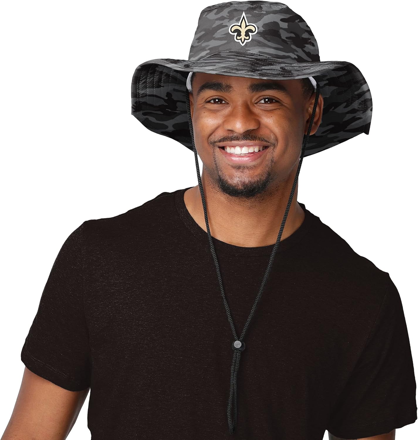 NFL Team Logo Color Camo Sport Outdoor Sun Bucket Boonie Hat - Image 2