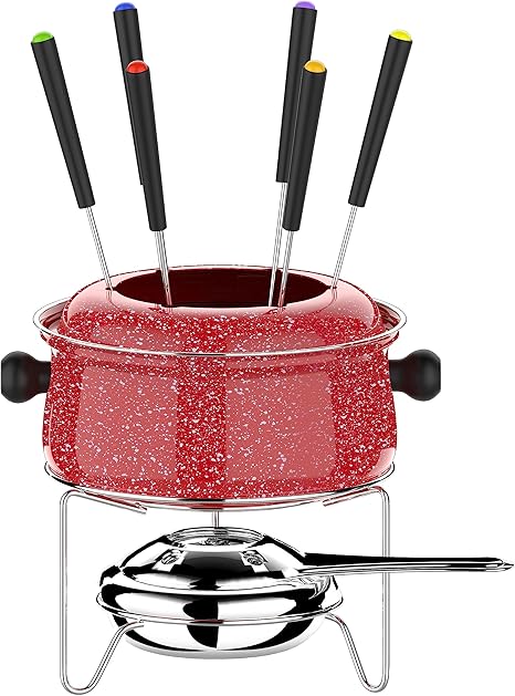 Conjunto Fondue Médio Color Stone 10 Peças, Vermelho, HH7814, Euro Home Menor preço em Conjunto Fondue Médio Color Stone 10 Peças, Vermelho, HH7814, Euro Home