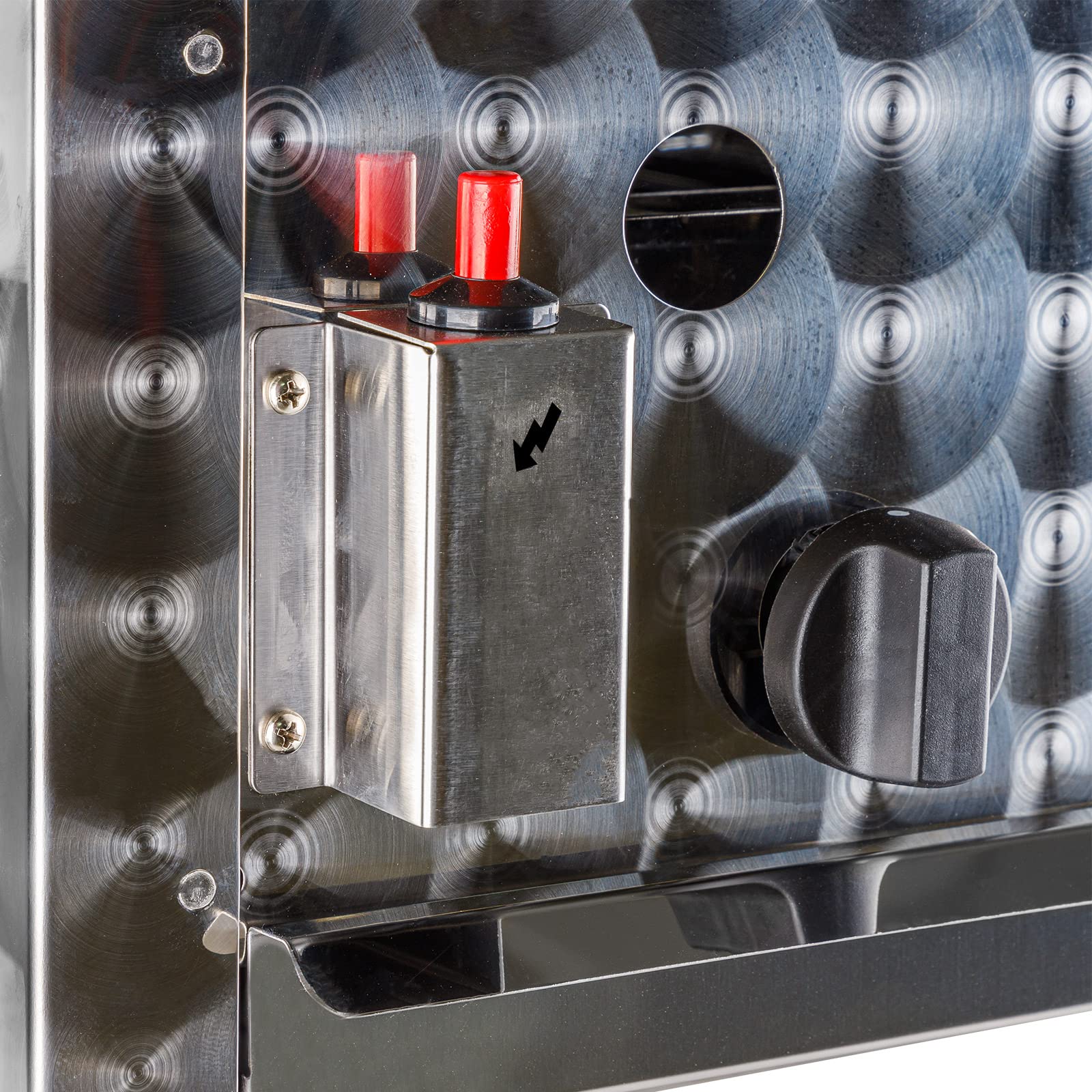 DEMA Gasbräter 3 Brenner 10kW Gasgrill Tischgrill Edelstahl | Piezozündung, Thermosicherung, Warmhalterost, Gastrogrill, Propangas, Fettwanne, Grillplatte Alternative