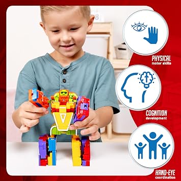 JOYIN Alphabet Robots Toys for Kids, ABC Learning Toys, Alphabots, Letters, Toddlers Education Toy, Carnival Prizes, Treasure Box and Prize for Classroom, Birthday Gift for Kids 3 4 5 6 7 8