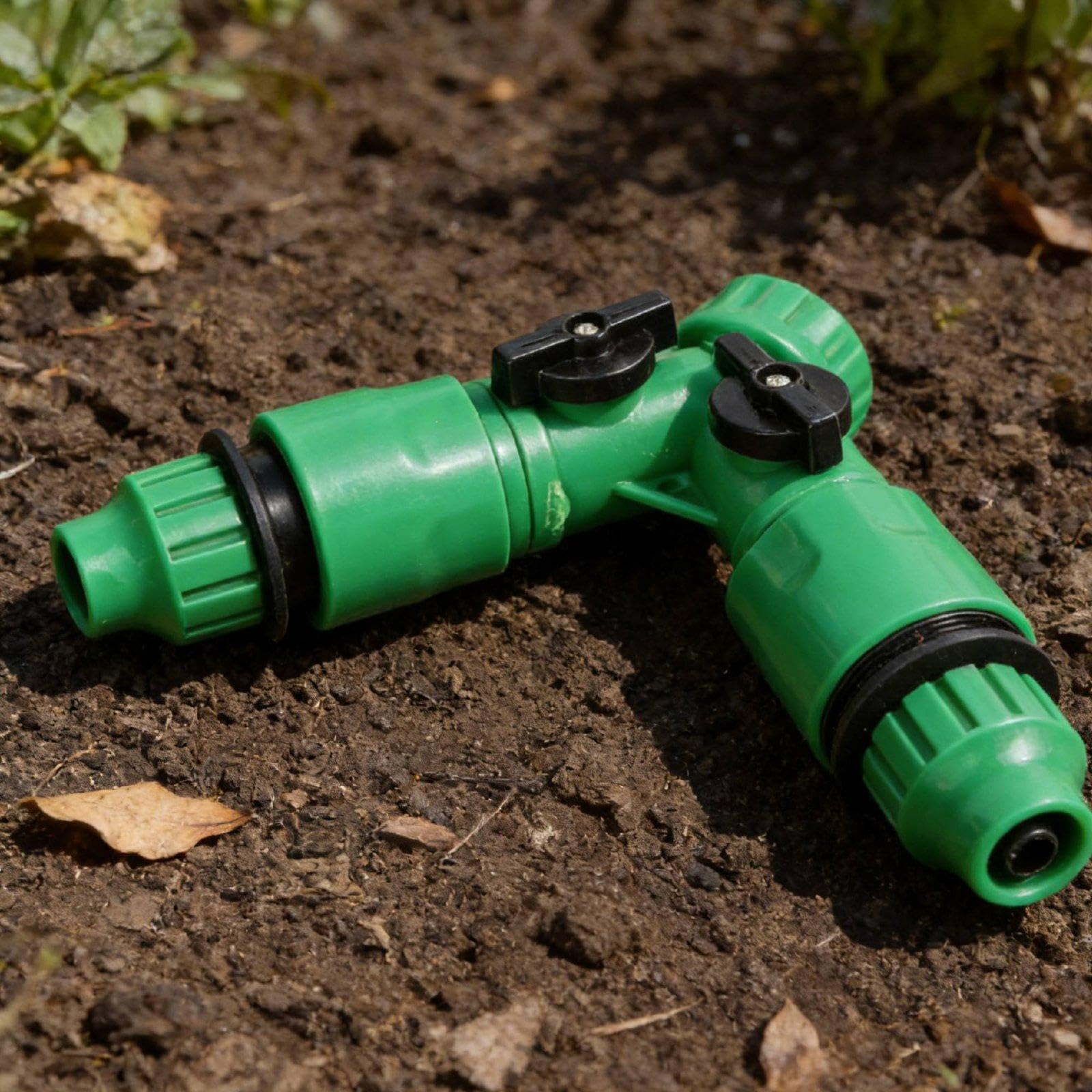 Sharplace 4 Pezzi Connettore Irrigazione Giardino Sdoppiatore Tubo Adattatore Rubinetto Raccordo Rapido Struttura Resistente Alle Intemperie per Uso Esterno Dur, 5 pezzi