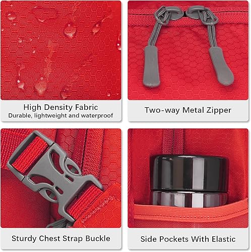 Miniatura 5 de LARIPOP Mochila de hidratación para senderismo, bolsa de agua para correr, senderismo, ciclismo, carrera, maratón, para mujeres y hombres, regalos