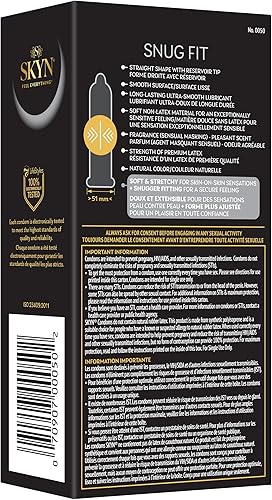 Miniatura 2 de SKYN Preservativos Snug Fit  12 unidades  Preservativos lubricados sin látex, sensación de piel sobre piel con ajuste más estrecho