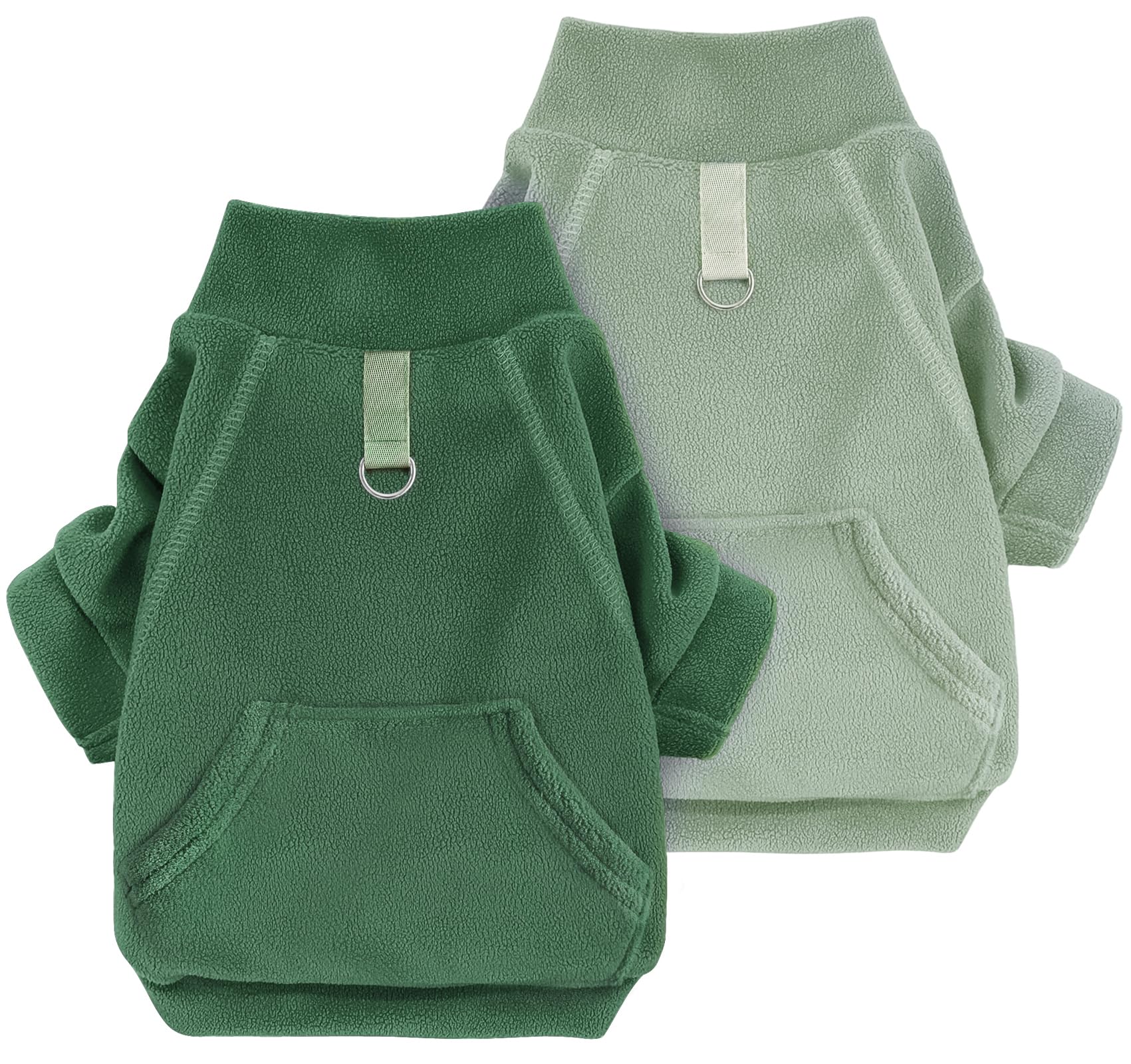 Mosukoirl Hundepullover Hund Hoodie Haustier Warme Mäntel Baumwolle Sweatshirts Hund Kleidung mit Tasche Welpe Pullover Hund Overall für kleine mittlere Hunde Katzen Teddy Chihuahua