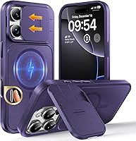 Vista 40 de TOCOL Funda magnética 3 en 1 para iPhone 14 Pro, mejorada [protección completa de cámara] con 2 protectores de pantalla, funda de grado militar