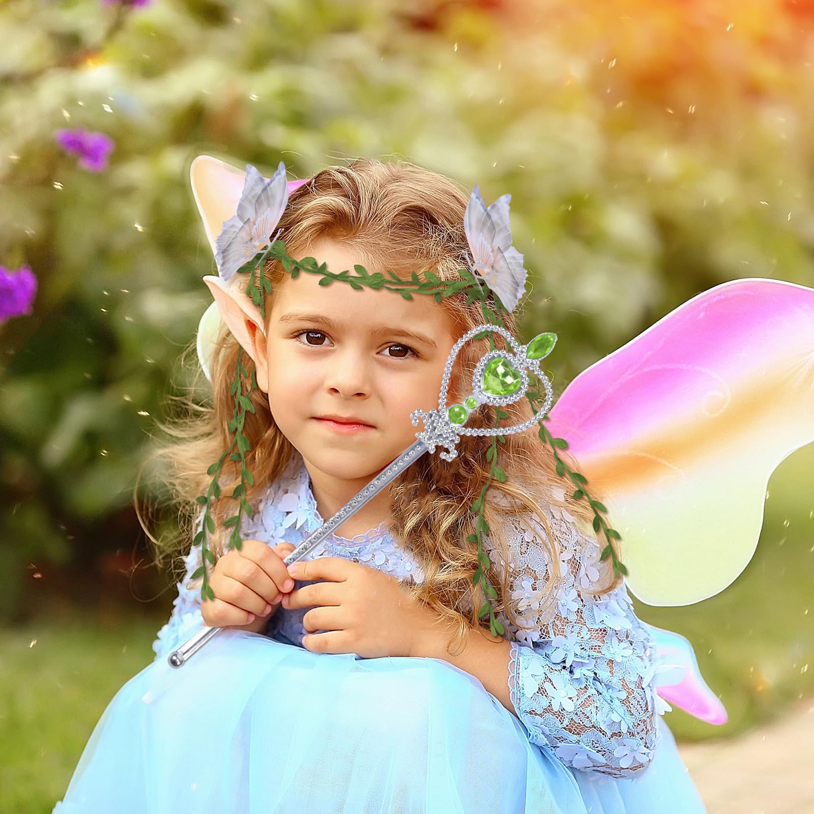 HONMOK 5 PCS Kids Fairy Elf Costume - Image 4
