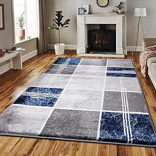 PHP Super Soft Rugs for Living Room Bedroom Rug - Thick Dense Pile Non Shed Fluffy Rug For Bedroom - Small Medium Large Carpet Area Rugs Kitchen Floor Mat (120 x 170 cm (4ft x 5ft 8