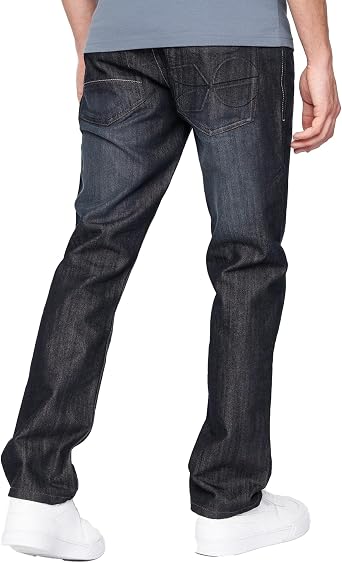 Mens 'Frinced' Classic Straight Leg Stretch Jeans Fashion Regular Fit Stylish Branded Denim by JeanBase