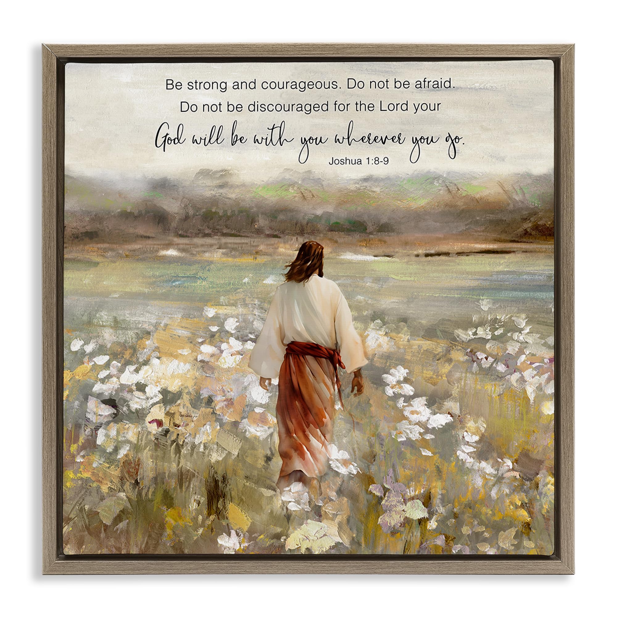 'God With You Wherever'| Floating Frame Canvas Art