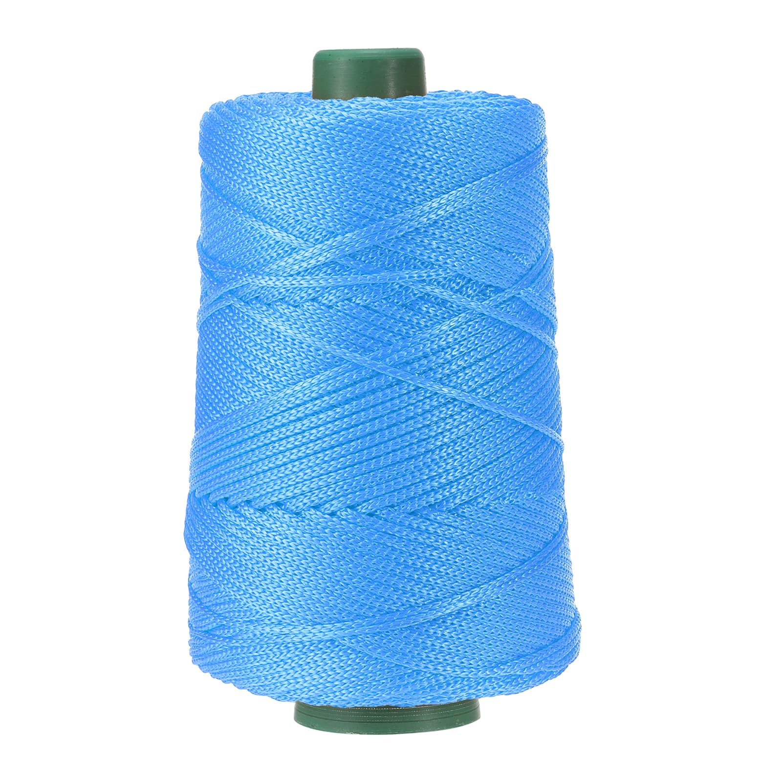 YELARXI Polyester Macrame Cord, 3mm x 219 Yards Polypropylene Macrame Cords Braided Craft Crochet Bag Rope Yarn Fit for DIY Wall Hangers Hats Purses Rug Knitter - (Light Blue)
