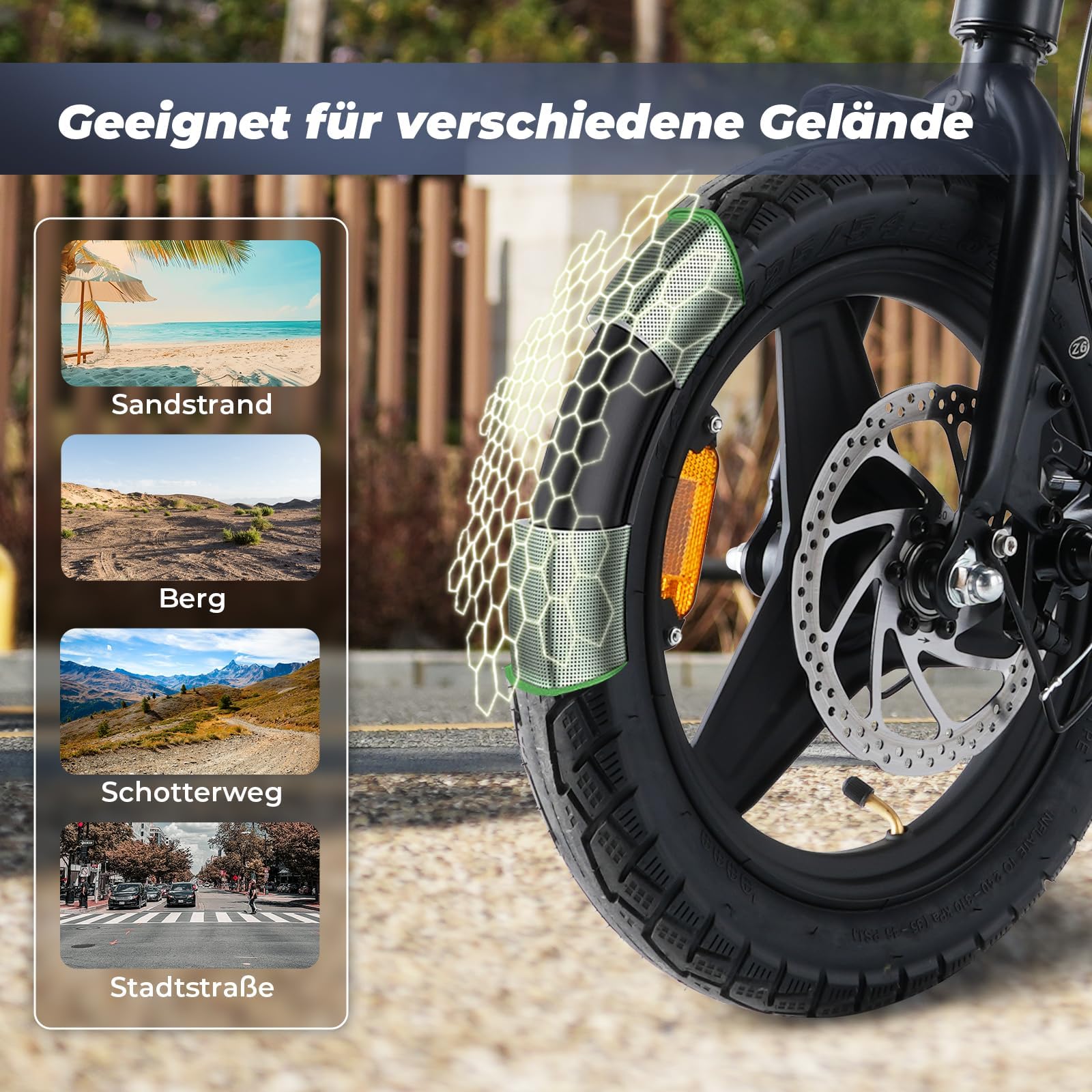 Finbike E Bike Klapprad,14 Zoll Elektrofahrrad 7.8Ah Akku,250W Kompakt Elektrofahrräder mit 3H Schnellladung,3 Fahrmodi,3 Geschwindigkeitsmodi,Reichweite MAX 45km,Electric Bike für Herren und Damen