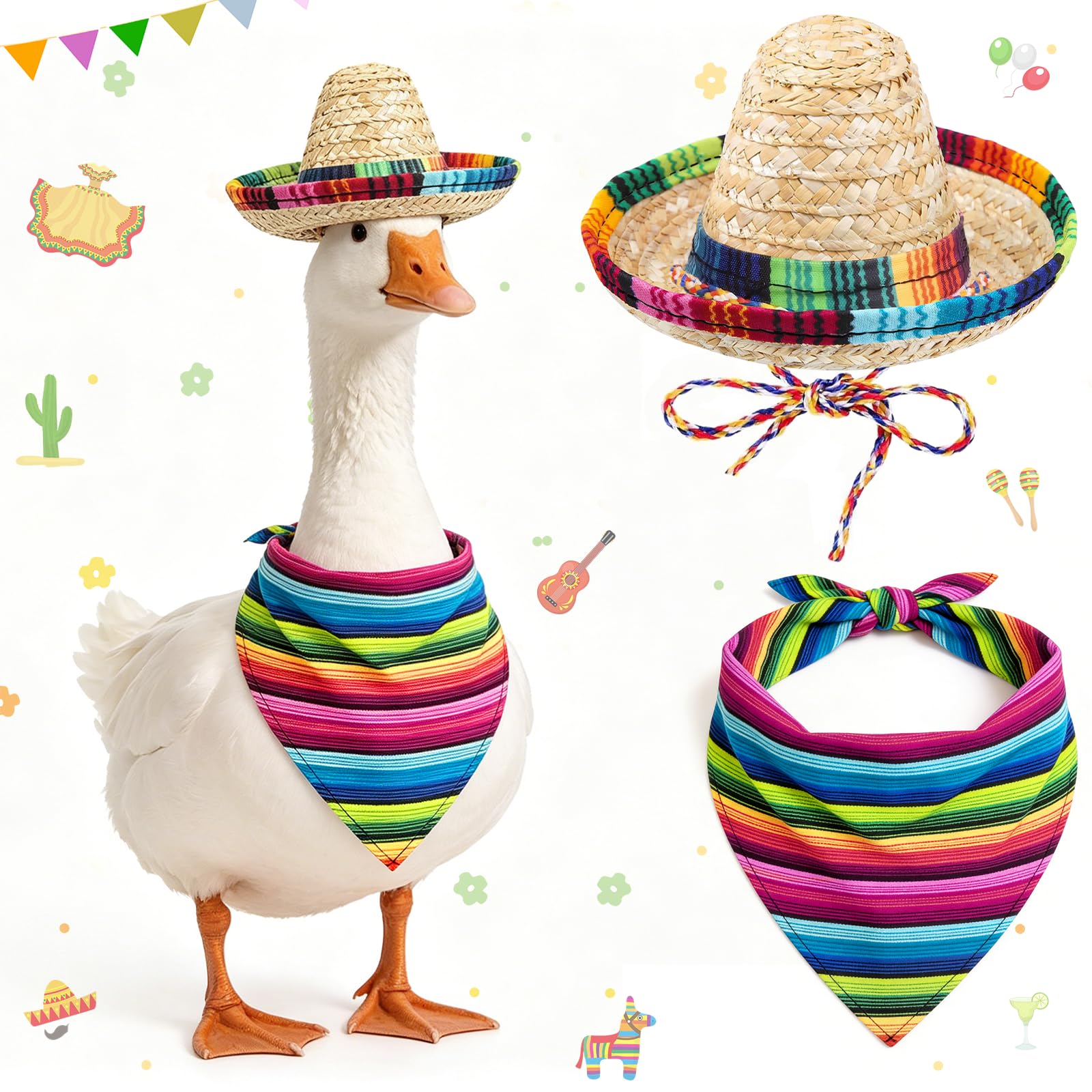 Sombrero mexicain pour chien et tenue de porche, le cadeau idéal de carnaval