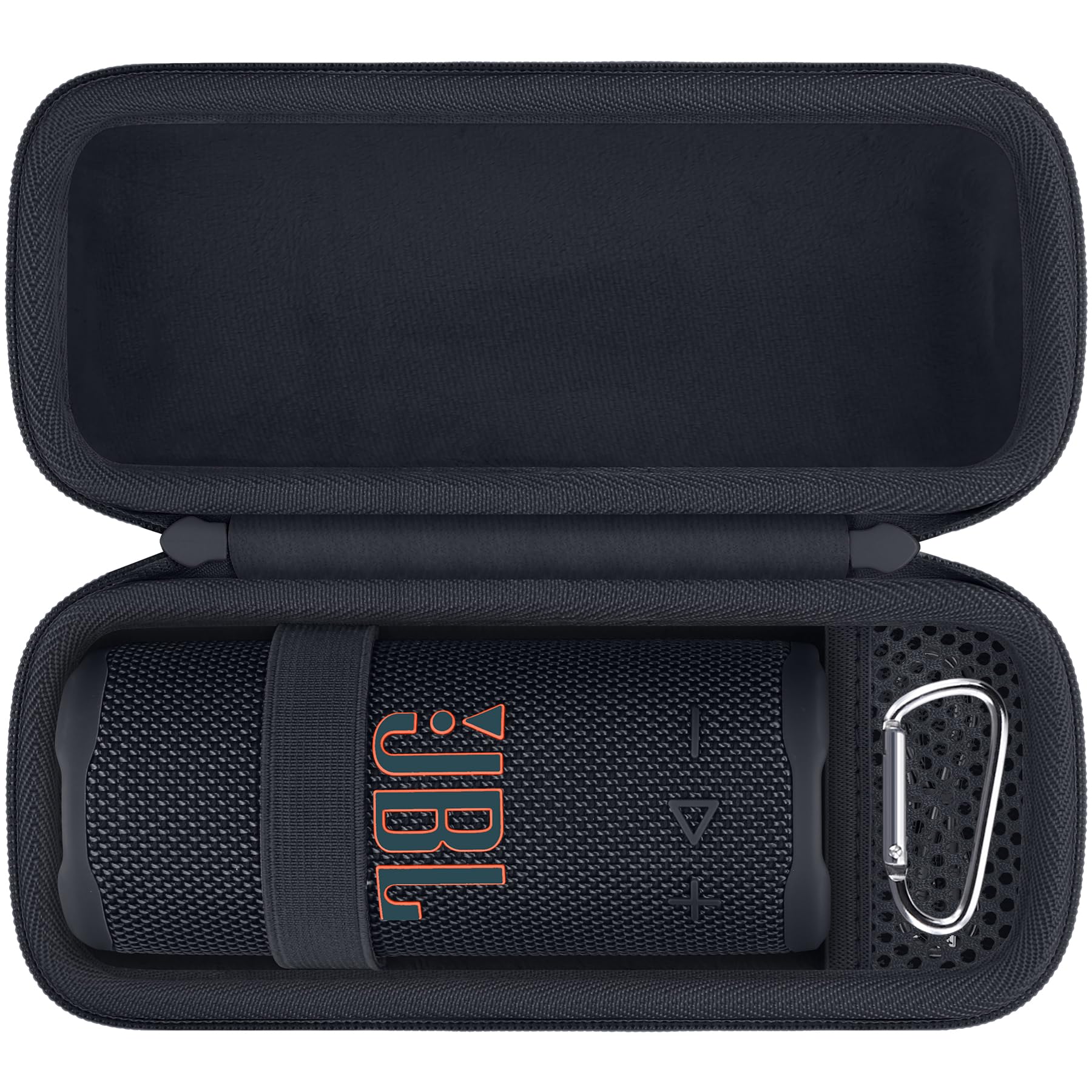 Khanka Twardy futerał na przenośny głośnik Bluetooth JBL Grip, Czarny (Black), Petit, walizka bagażowa | Kompatybilny z przenośnym głośnikiem Bluetooth JBL Grip, twardy futerał do przechowywania, tylko futerał