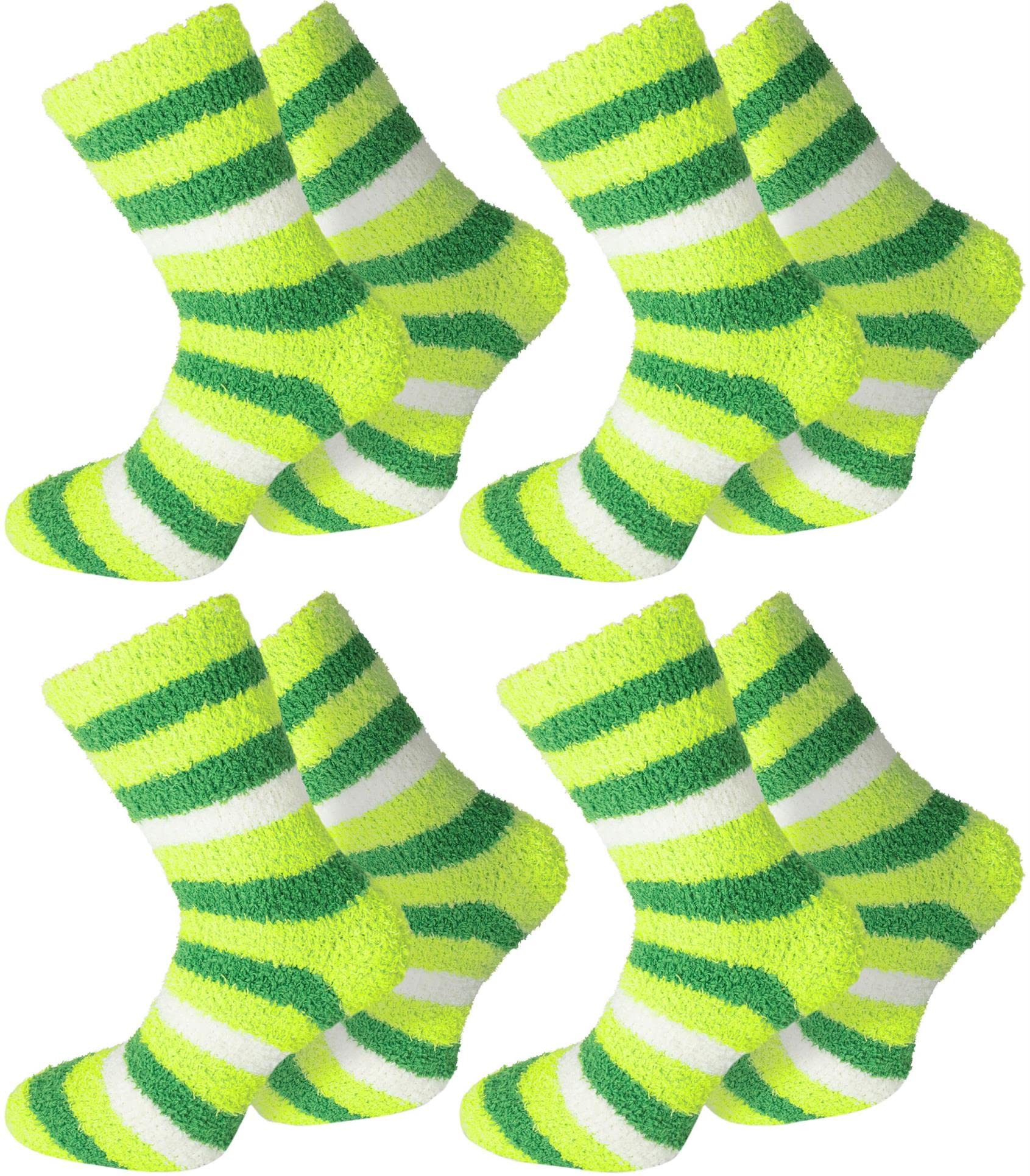 normani 4 Paar Flauschig weiche Kuschelsocken