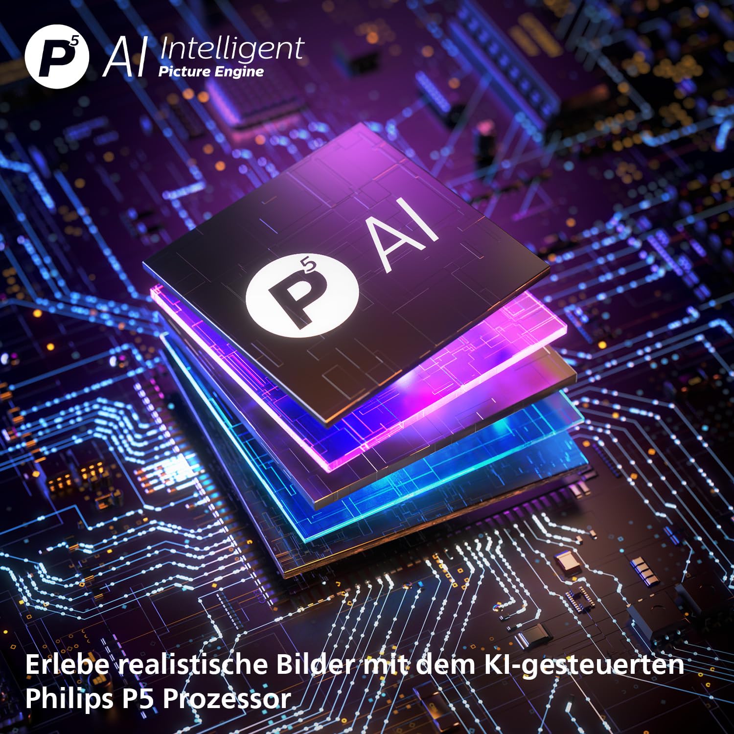 PHILIPS Ambilight TV 55OLED811/12 55 Zoll 4K OLED Smart TV | P5-AI Perfect Picture Engine, Ultra HD, Google TV, Dolby Vision und Atmos Sound