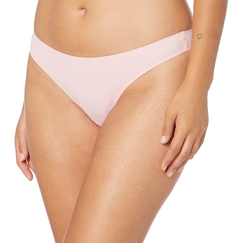 Amazon Essentials Women's Seamless Breathable Underwear for Women Thong, Bonded Stretch, Pack of 4