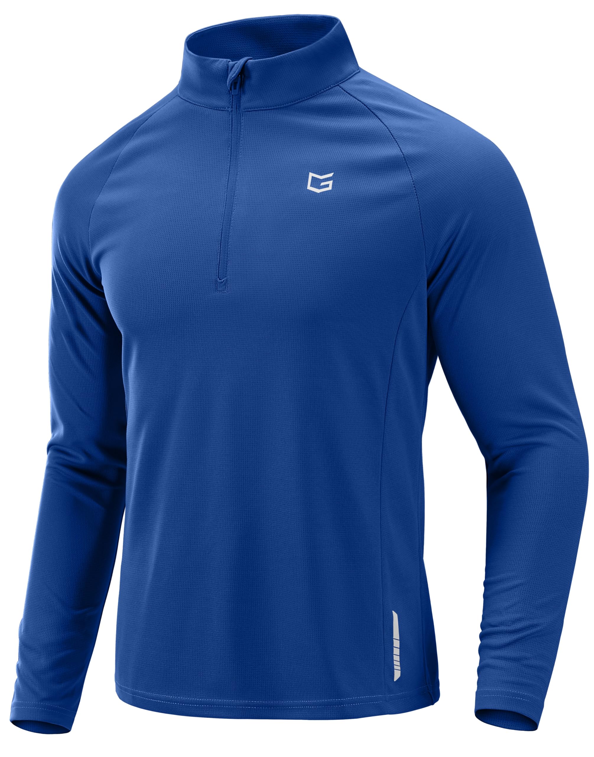 G Gradual Men's Quarter Zip Pullover Running Athletic Shirts Long Sleeve