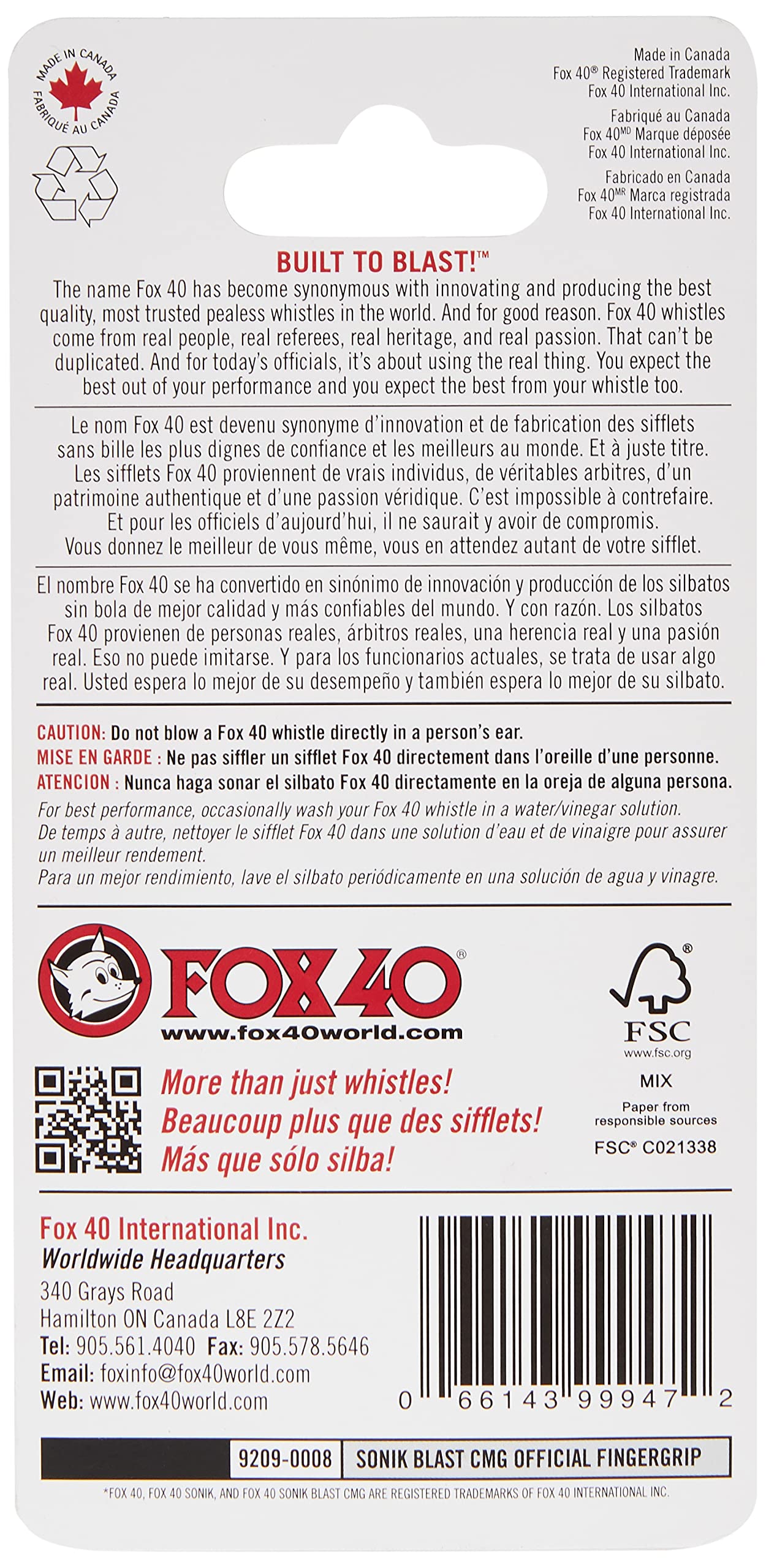 Uchwyt na palec Fox Head Sonik Blast CMG
