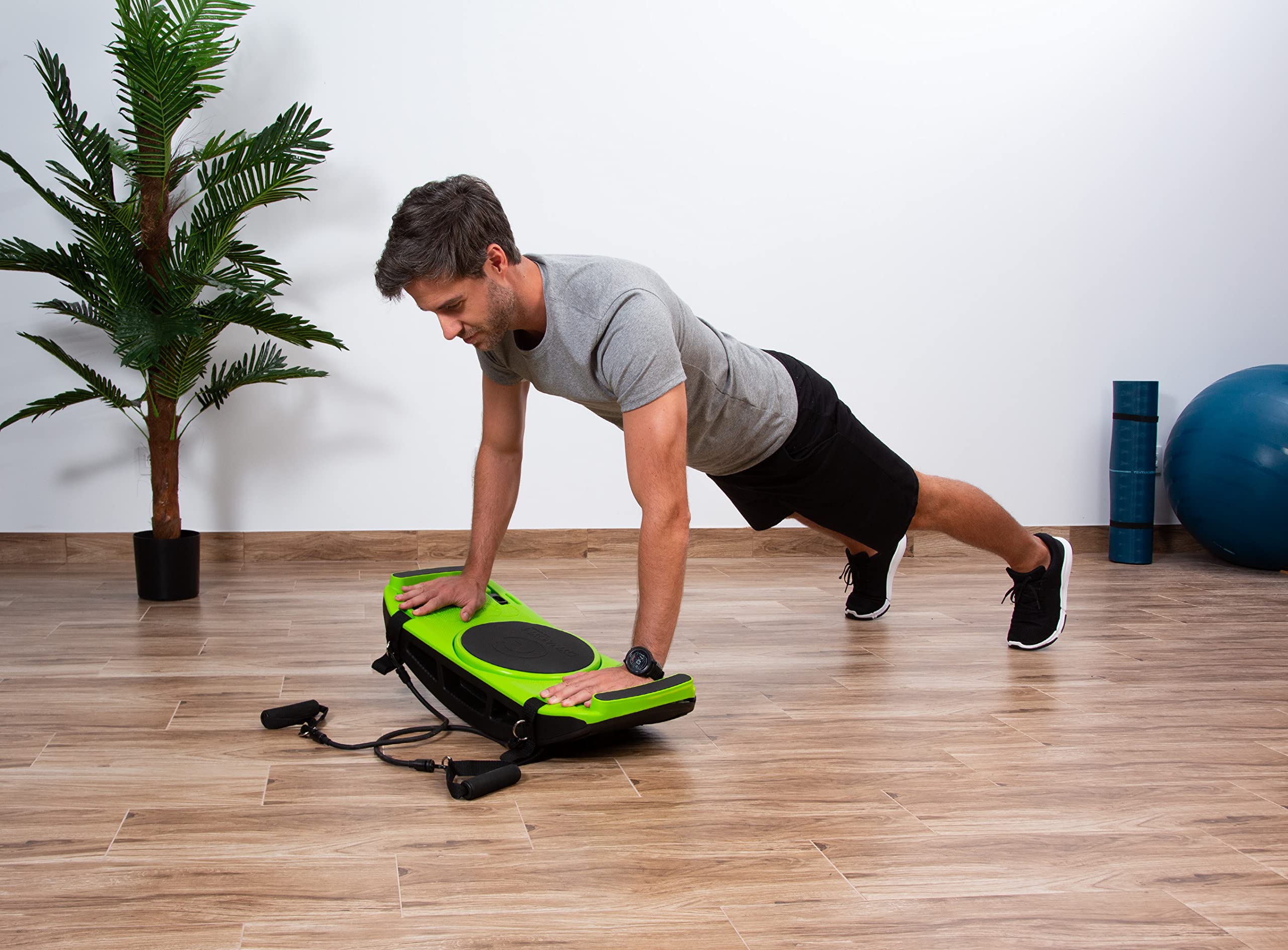 GLOBAL RELAX® | ZE NSHAPER Balance Plataforma de Fitness | Mejora el Equilibrio I Coordina la Postura y el Sistema Neuromuscular | Ejercicio Cardio de bajo Impacto