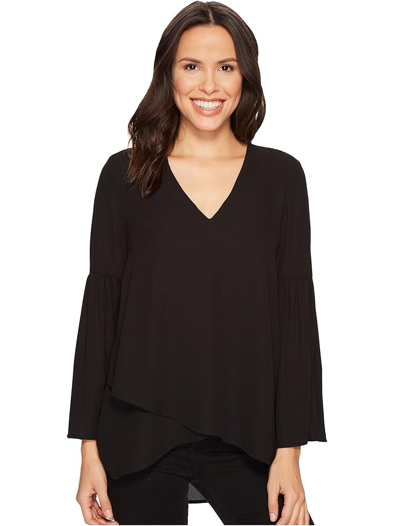 Karen Kane Crossover Bell Sleeve Top