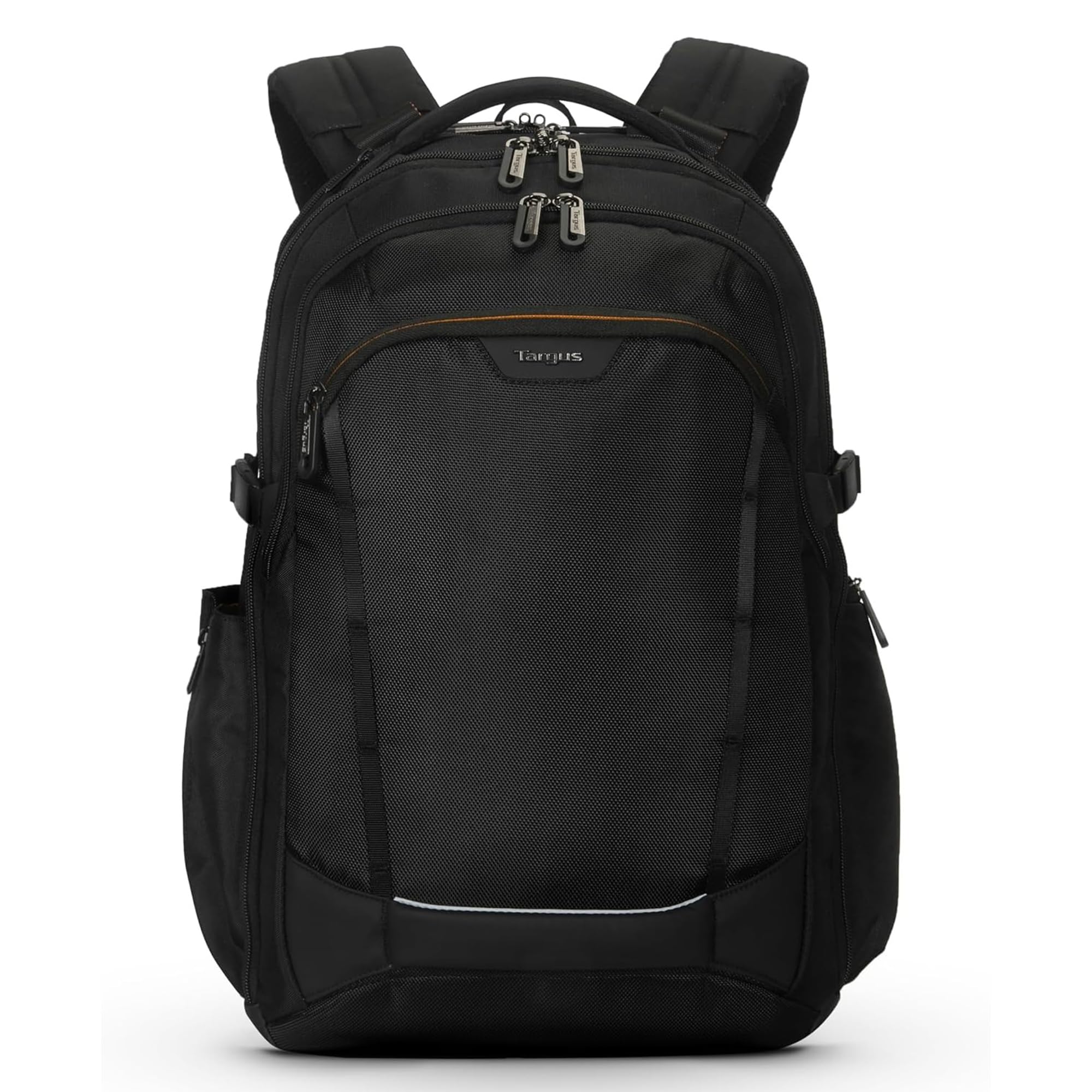 Targus 17” Voyager EXP Travel Backpack, Expandable 27L–30L Laptop Backpack, TSA Checkpoint-Friendly, Water-Resistant, RFID-Blocking Pocket, Fits Up to 17 Inch Laptop, Carry-On Size, Black - TBB664GL
