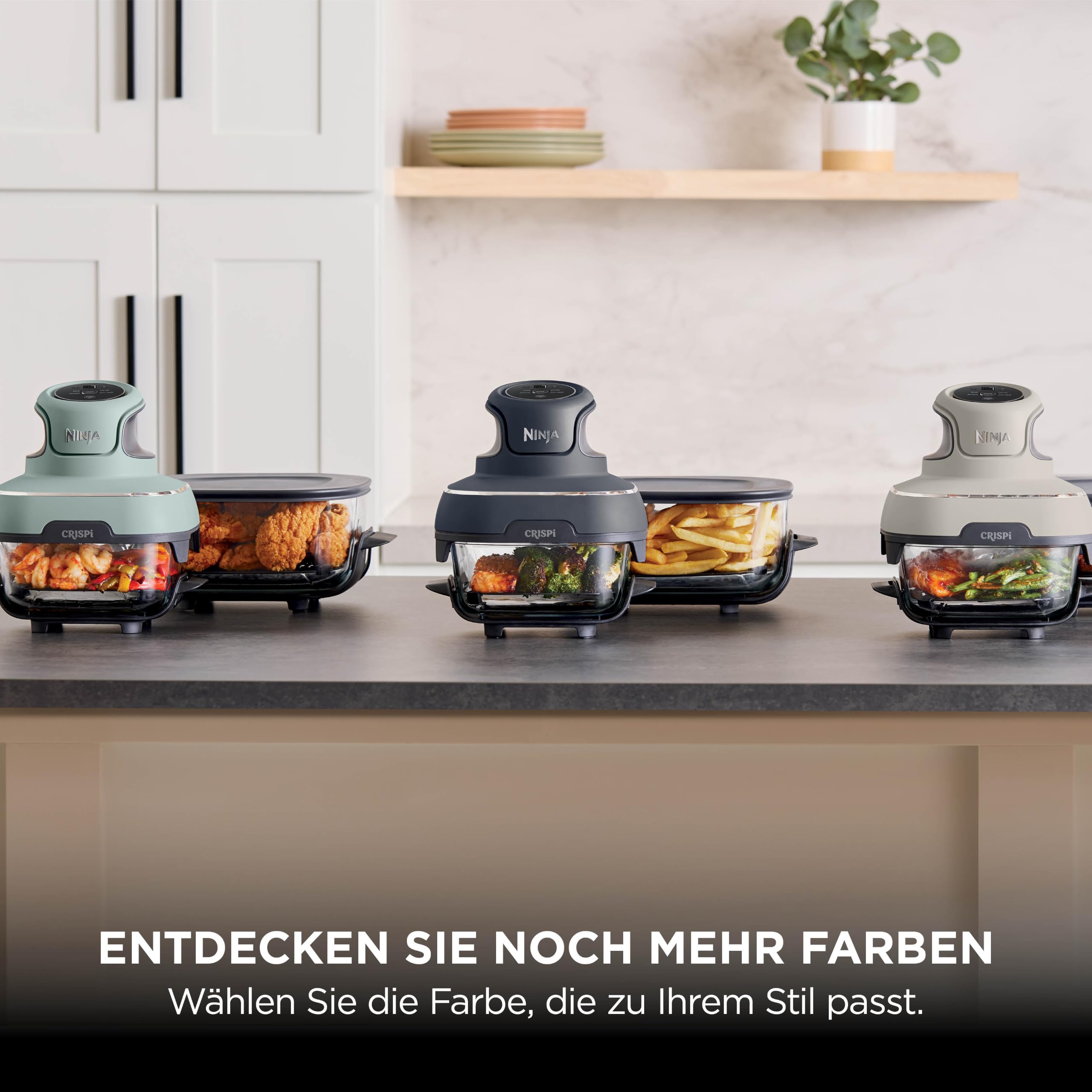 Ninja CRISPi tragbare Heißluftfritteuse, 3,8 l, 4-in-1, 1700 W, Stone Gold – Ansicht 10