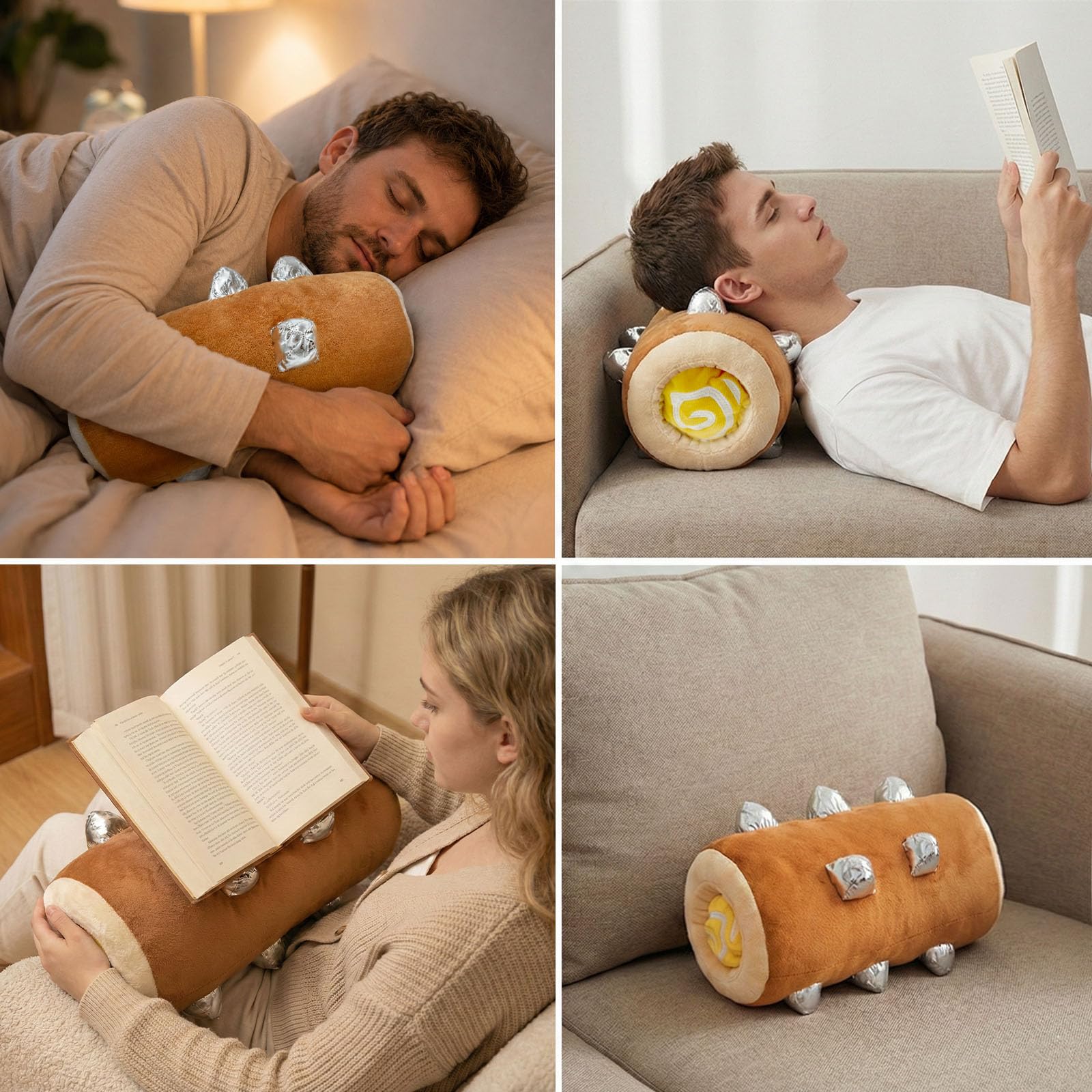 Clash & Royal Cuscino in Peluche, Cuscino a Forma di Legno 35cm, for Clashers, Morbido Peluche per Dormire e Coccole, per Decorare la Casa, il Divano, la Camera da Letto, il Soggiorno