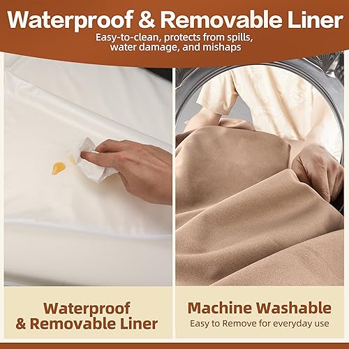 Miniatura 3 de Sytopia Cama XXL de espuma viscoelástica 35D para perros, sofá ortopédico extragrande de 7 pulgadas de grosor para perros mayores de 100 libras,