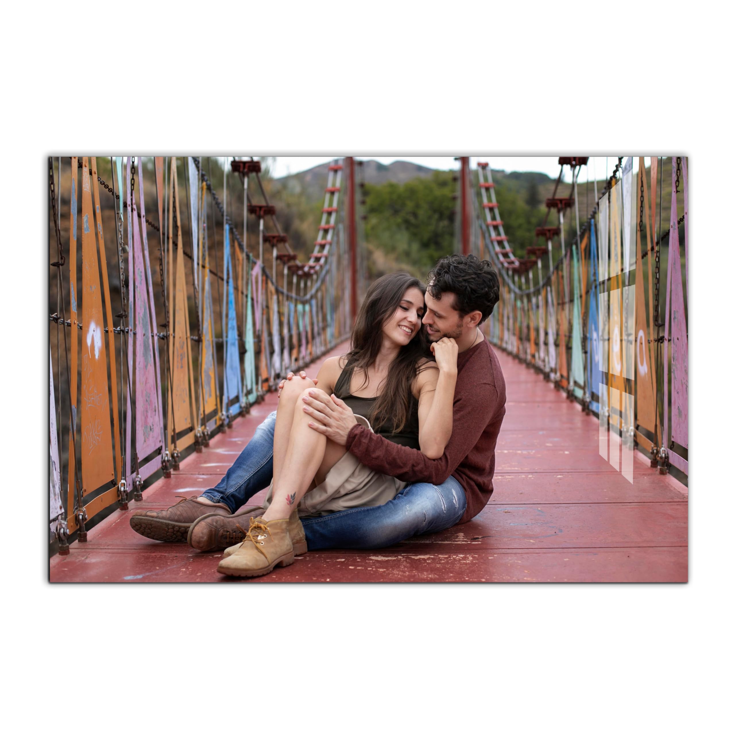 PICASSO SIGNAGE Acrylic Photo Frame Print Customised/Personalized Wall Mount Frameless Picture Frame for Gifting on Birthday, Anniversary, Baby shower and Valentines (8x12 inches)