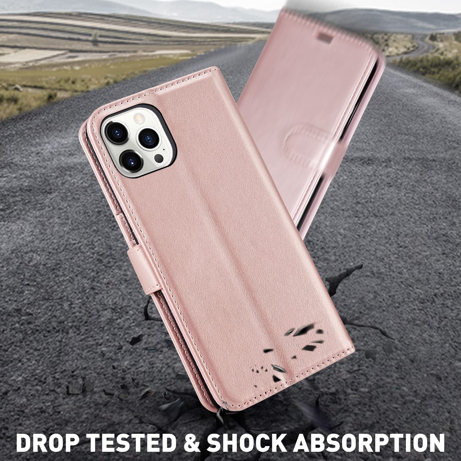 Custodia Viaggio iPhone 13 Mini | Portafoglio con Zip e Supporto Video