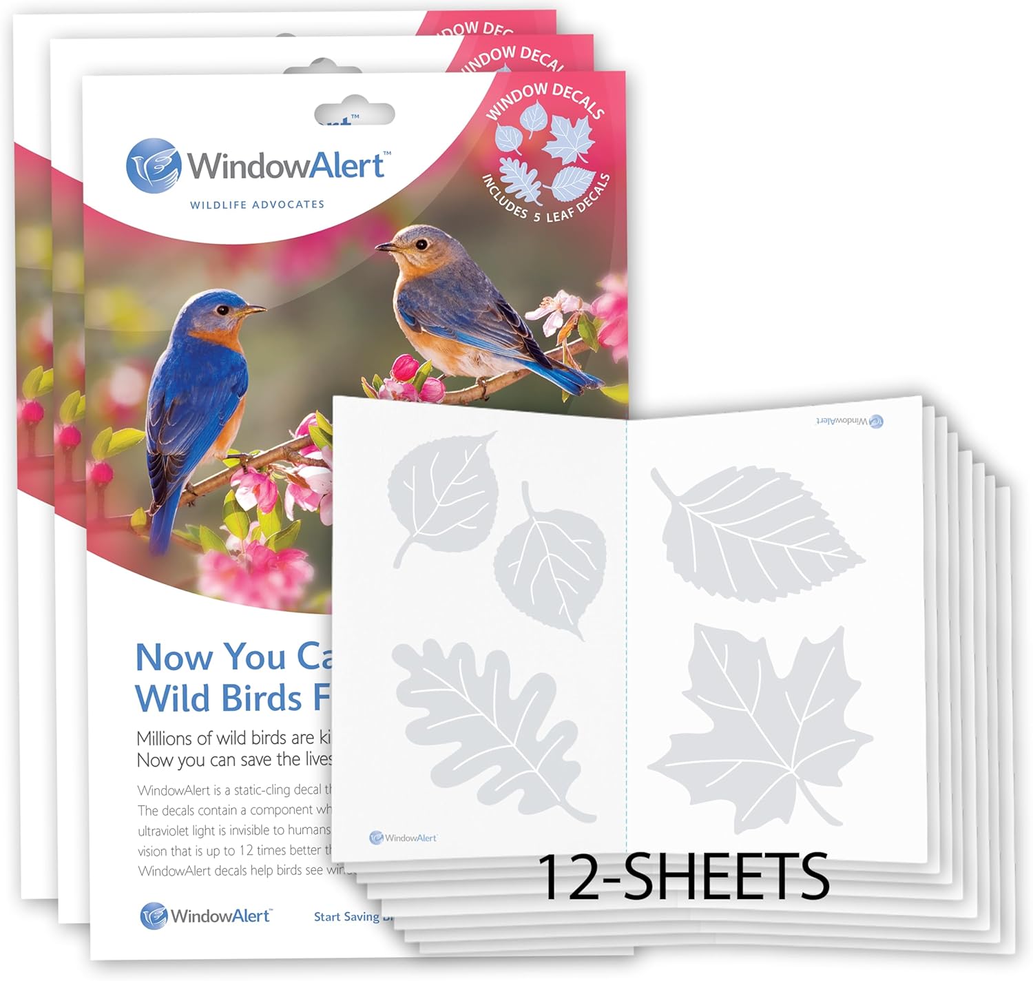 WindowAlert Leaf Medley Anti-Collision Decal 12 Pack