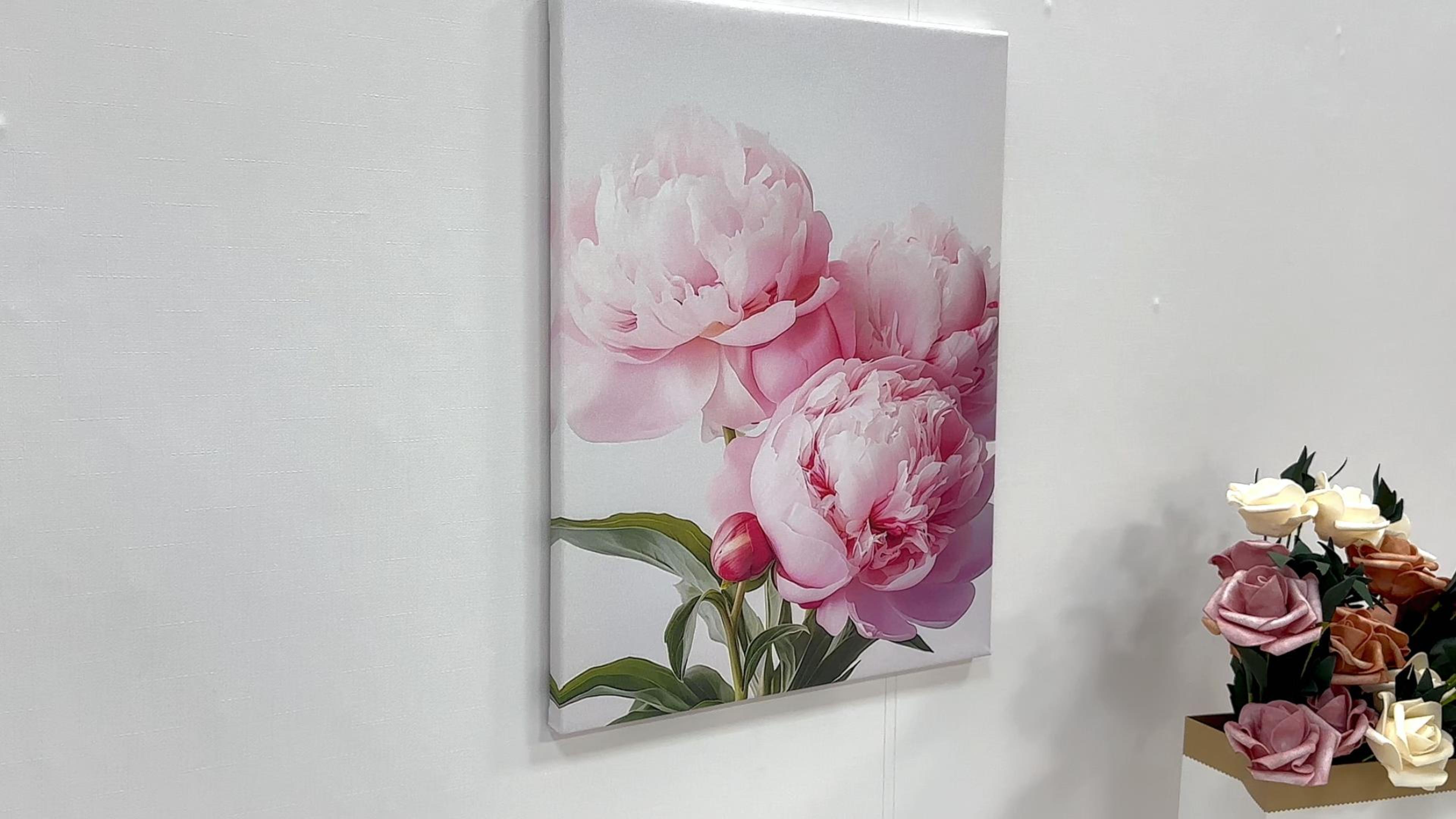 Amazon.com: ZXHYWYM Pink Peony Wall Art Peony Flower Pictures Wall