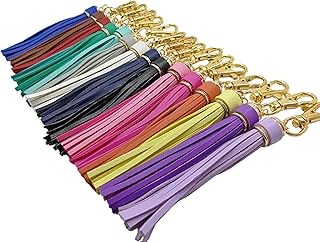 15 cm 15PCS in pelle nappa con moschettone girevole, portachiavi per borsetta Phone auto chiave gioielli fai da te GD189