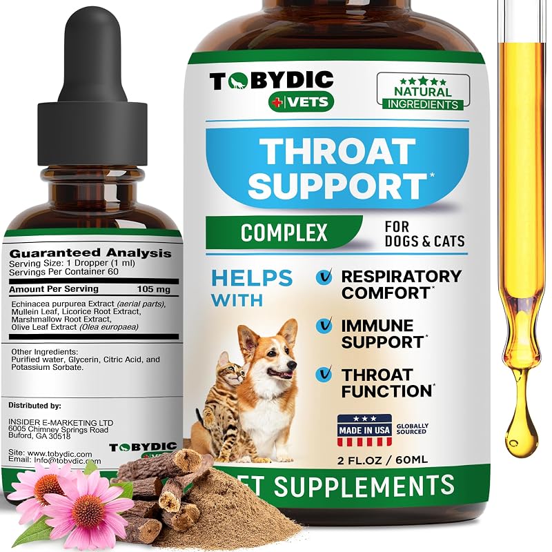 Suplemento fitoterápico líquido TOBYDIC para cães e gatos, com extratos vegetais, 60 mL