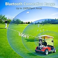 Vista 8 de Altavoz Bluetooth para carrito de golf, altavoz inalámbrico portátil magnético con sonido estéreo fuerte, refuerzo de graves de 20 horas