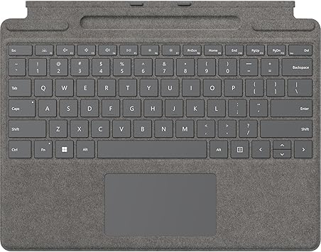 Microsoft Surface Pro Signature Keyboard - Platinum : Amazon.co.uk ...