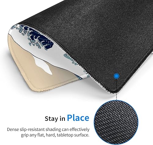 Miniatura 2 de Alfombrilla de mouse, bonita alfombrilla de mouse con hojas de hierba verde, alfombrilla cuadrada impermeable, base de goma antideslizante para