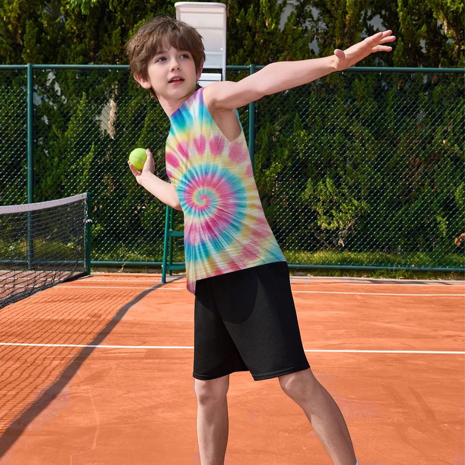 Canotta sportiva per ragazzi senza maniche girocollo vestibilità ampia canotte per bambini estate atletica scuola basket running camicia casual traspirante leggero comfort gilet