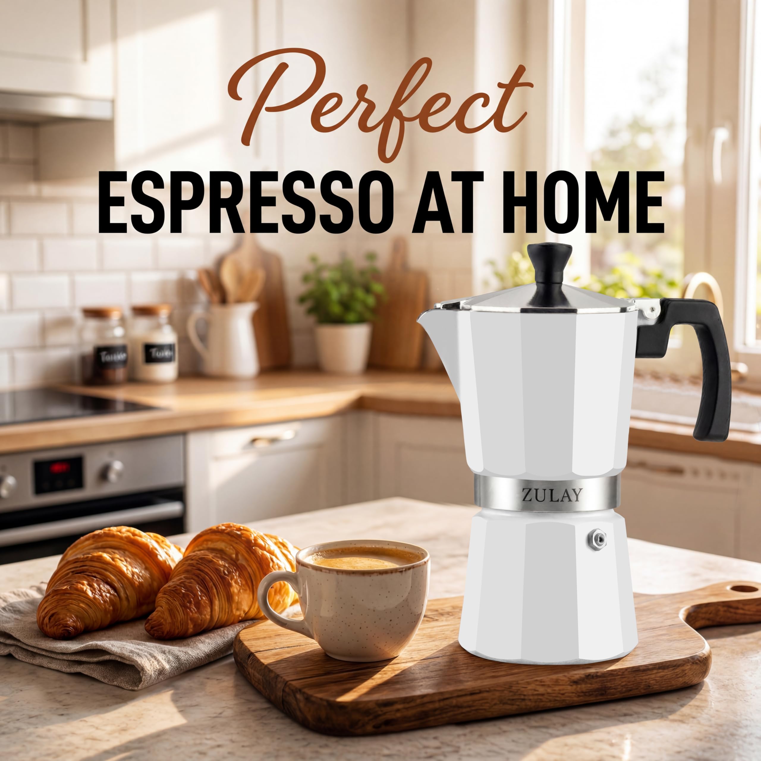 Zulay Moka Pot Espresso - Caffettiera cubana - Macchina per caffè espresso da piano cottura a prova di perdite, caffettiera italiana resistente, Cafetera Cubana - Grecas de Cafe - Moka Pot 9 tazze