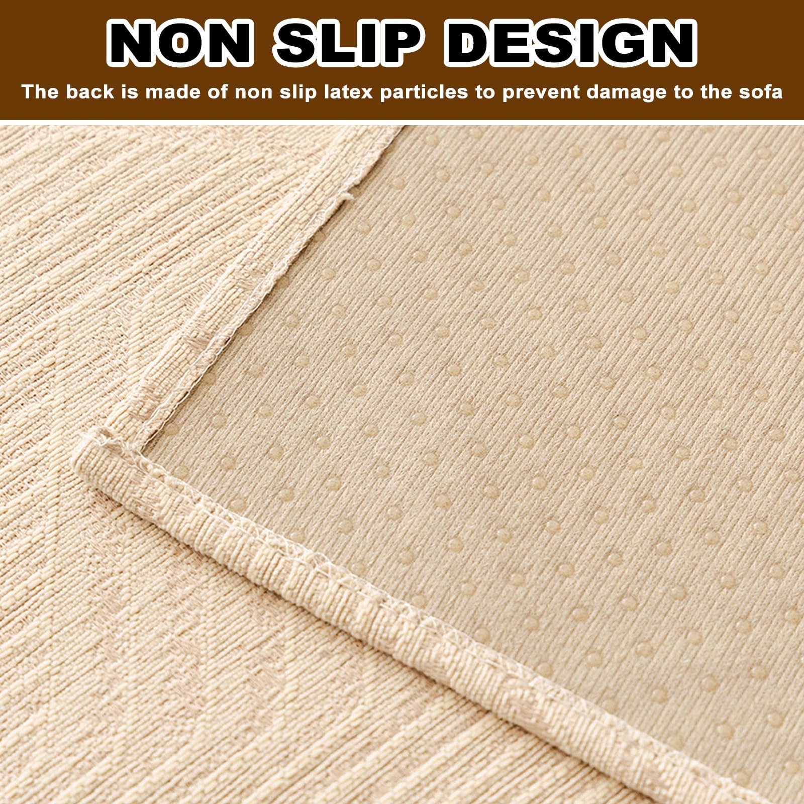 Copridivano in ciniglia, morbido cotone, spesso, antiscivolo, lavabile, protezione per divano, 80 x 290 cm, perfetto per l'arredamento della casa e proprietari di animali domestici