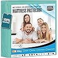 Utopia Bedding Waterproof Mattress Protector Queen Size, Premium Terry Mattress Cover 200 GSM, Breathable, Fitted Style with Stretchable Pockets (Teal)