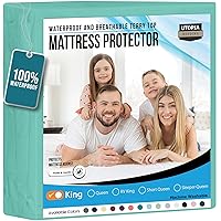 Utopia Bedding Coprimaterasso impermeabile king size in spugna di alta qualità