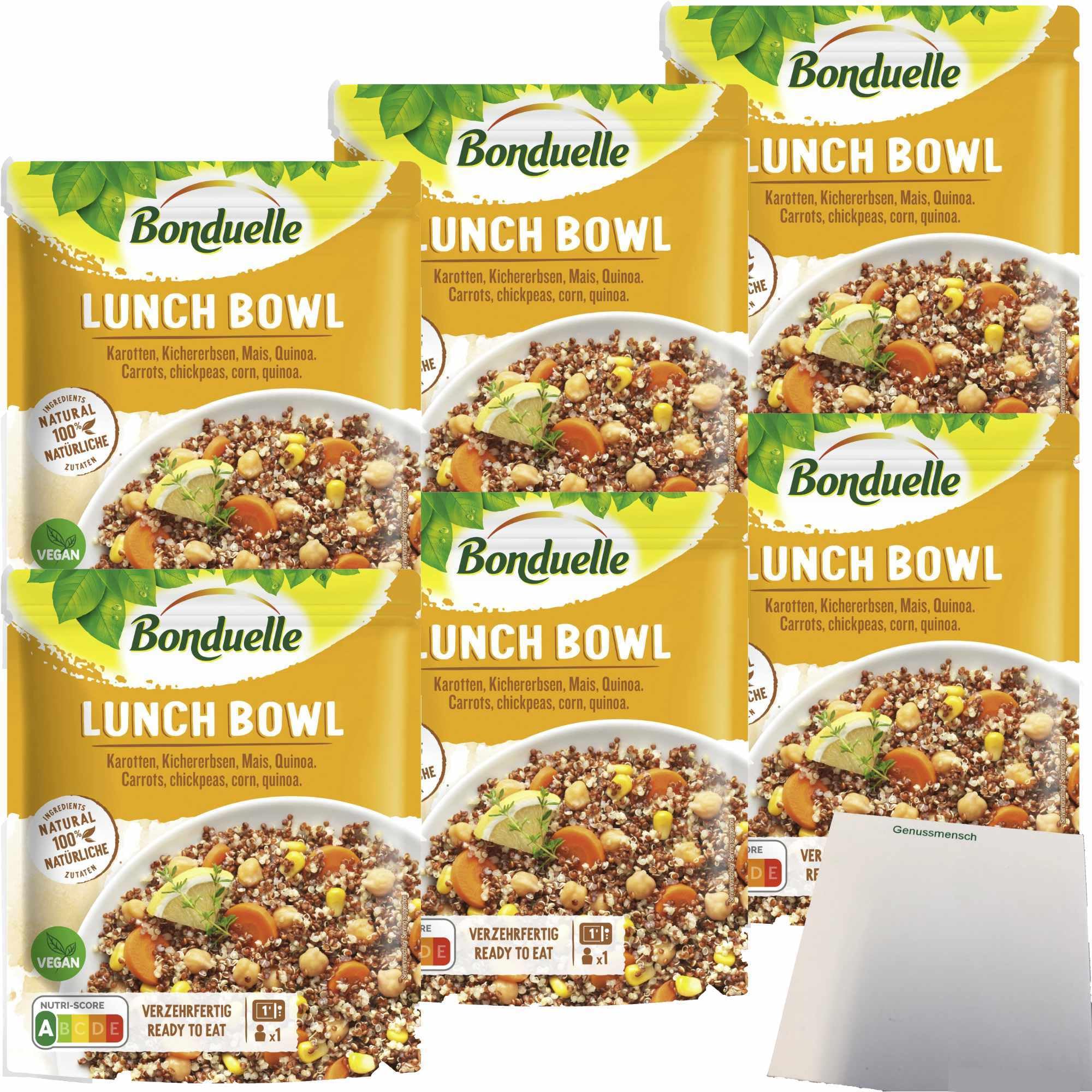 usy Bundle für Bonduelle Lunch Bowl Quinoa 6er Pack (6x250g Beutel) + usy Block